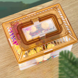 Maxbell Small Turtle Tank Small Fish Tank with Handle and Cover for Hermit Crabs