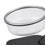 Maxbell Raised Cat Food Bowl Drinking Bowl Pet Feeder Removable for Indoor Cats