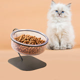 Maxbell Raised Cat Food Bowl Drinking Bowl Pet Feeder Removable for Indoor Cats
