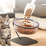 Maxbell Raised Cat Food Bowl Drinking Bowl Pet Feeder Removable for Indoor Cats