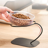 Maxbell Raised Cat Food Bowl Drinking Bowl Pet Feeder Removable for Indoor Cats