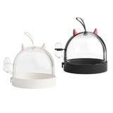 Maxbell Portable Carrier Hamster Carry Case Cage for Hedgehog Traveling Outgoing Black