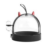 Maxbell Portable Carrier Hamster Carry Case Cage for Hedgehog Traveling Outgoing Black