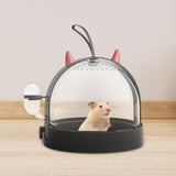 Maxbell Portable Carrier Hamster Carry Case Cage for Hedgehog Traveling Outgoing Black