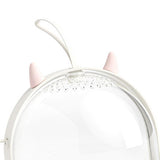 Maxbell Portable Carrier Hamster Carry Case Cage for Hedgehog Traveling Outgoing White
