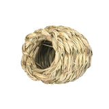 Maxbell Hanging Straw Cage Bed Hideaway Hut Rabbit Grass House for Hedgehog Bunny
