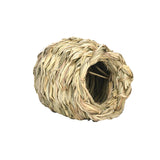 Maxbell Hanging Straw Cage Bed Hideaway Hut Rabbit Grass House for Hedgehog Bunny