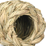 Maxbell Hanging Straw Cage Bed Hideaway Hut Rabbit Grass House for Hedgehog Bunny