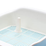 Maxbell Indoor Dog Potty Tray Cat W/Drawer Training Litter Box Restroom Urinal Blue