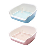 Maxbell Indoor Dog Potty Tray Cat W/Drawer Training Litter Box Restroom Urinal Blue
