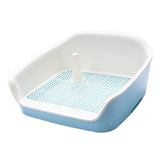 Maxbell Indoor Dog Potty Tray Cat W/Drawer Training Litter Box Restroom Urinal Blue