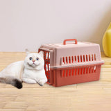 Maxbell Dog Travel Kennel Nest Tote Organizer Cage Hard Sided Pet Carrier for Cats Orange