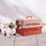 Maxbell Dog Travel Kennel Nest Tote Organizer Cage Hard Sided Pet Carrier for Cats Orange