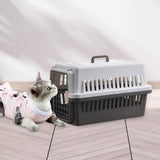 Maxbell Dog Travel Kennel Nest Tote Organizer Cage Hard Sided Pet Carrier for Cats Light Coffee