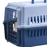 Maxbell Dog Travel Kennel Nest Tote Organizer Cage Hard Sided Pet Carrier for Cats Blue