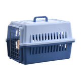 Maxbell Dog Travel Kennel Nest Tote Organizer Cage Hard Sided Pet Carrier for Cats Blue