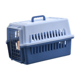 Maxbell Dog Travel Kennel Nest Tote Organizer Cage Hard Sided Pet Carrier for Cats Blue