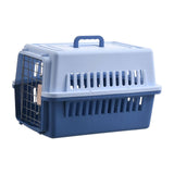 Maxbell Dog Travel Kennel Nest Tote Organizer Cage Hard Sided Pet Carrier for Cats Blue
