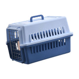 Maxbell Dog Travel Kennel Nest Tote Organizer Cage Hard Sided Pet Carrier for Cats Blue