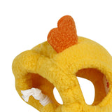 Maxbell Hamster Hat Soft Plush Headwear Small Animals Hat for Rodent Christmas Party S Yellow