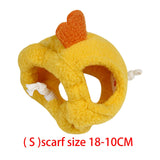 Maxbell Hamster Hat Soft Plush Headwear Small Animals Hat for Rodent Christmas Party S Yellow