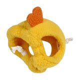 Maxbell Hamster Hat Soft Plush Headwear Small Animals Hat for Rodent Christmas Party S Yellow