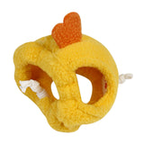 Maxbell Hamster Hat Soft Plush Headwear Small Animals Hat for Rodent Christmas Party S Yellow