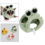 Maxbell Hamster Hat Soft Plush Headwear Small Animals Hat for Rodent Christmas Party S Green