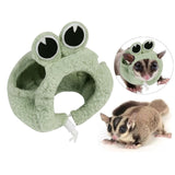 Maxbell Hamster Hat Soft Plush Headwear Small Animals Hat for Rodent Christmas Party S Green