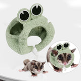 Maxbell Hamster Hat Soft Plush Headwear Small Animals Hat for Rodent Christmas Party S Green