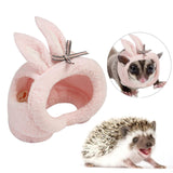 Maxbell Hamster Hat Soft Plush Headwear Small Animals Hat for Rodent Christmas Party S White