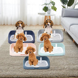 Maxbell Portable Dog Toilet Puppy Potty Tray Mesh Grids Indoor Puppy Pee Tray Bedpan Grey