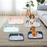 Maxbell Portable Dog Toilet Puppy Potty Tray Mesh Grids Indoor Puppy Pee Tray Bedpan Grey