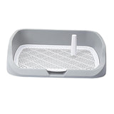 Maxbell Portable Dog Toilet Puppy Potty Tray Mesh Grids Indoor Puppy Pee Tray Bedpan Grey