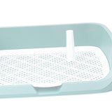 Maxbell Portable Dog Toilet Puppy Potty Tray Mesh Grids Indoor Puppy Pee Tray Bedpan Green