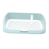 Maxbell Portable Dog Toilet Puppy Potty Tray Mesh Grids Indoor Puppy Pee Tray Bedpan Green
