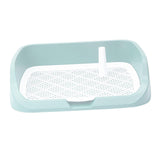 Maxbell Portable Dog Toilet Puppy Potty Tray Mesh Grids Indoor Puppy Pee Tray Bedpan Green