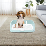 Maxbell Portable Dog Toilet Puppy Potty Tray Mesh Grids Indoor Puppy Pee Tray Bedpan Green