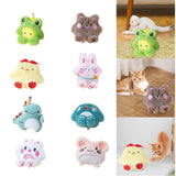 Maxbell Soft Plush Cat Catnip Toy Kitten Small Animal Doll Pillow Promote Exercise 10x9.5cm Frog