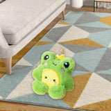 Maxbell Soft Plush Cat Catnip Toy Kitten Small Animal Doll Pillow Promote Exercise 10x9.5cm Frog