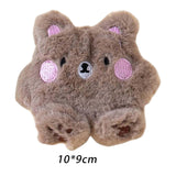 Maxbell Soft Plush Cat Catnip Toy Kitten Small Animal Doll Pillow Promote Exercise 10x9cm Bear