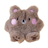 Maxbell Soft Plush Cat Catnip Toy Kitten Small Animal Doll Pillow Promote Exercise 10x9cm Bear