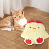 Maxbell Soft Plush Cat Catnip Toy Kitten Small Animal Doll Pillow Promote Exercise 11x11.5cm Chick