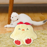 Maxbell Soft Plush Cat Catnip Toy Kitten Small Animal Doll Pillow Promote Exercise 11x11.5cm Chick