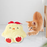 Maxbell Soft Plush Cat Catnip Toy Kitten Small Animal Doll Pillow Promote Exercise 11x11.5cm Chick