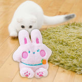 Maxbell Soft Plush Cat Catnip Toy Kitten Small Animal Doll Pillow Promote Exercise 10x12.5cm Rabbit