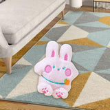 Maxbell Soft Plush Cat Catnip Toy Kitten Small Animal Doll Pillow Promote Exercise 10x12.5cm Rabbit