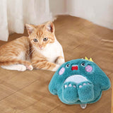 Maxbell Soft Plush Cat Catnip Toy Kitten Small Animal Doll Pillow Promote Exercise 11x9cm Blue