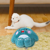 Maxbell Soft Plush Cat Catnip Toy Kitten Small Animal Doll Pillow Promote Exercise 11x9cm Blue