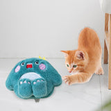 Maxbell Soft Plush Cat Catnip Toy Kitten Small Animal Doll Pillow Promote Exercise 11x9cm Blue